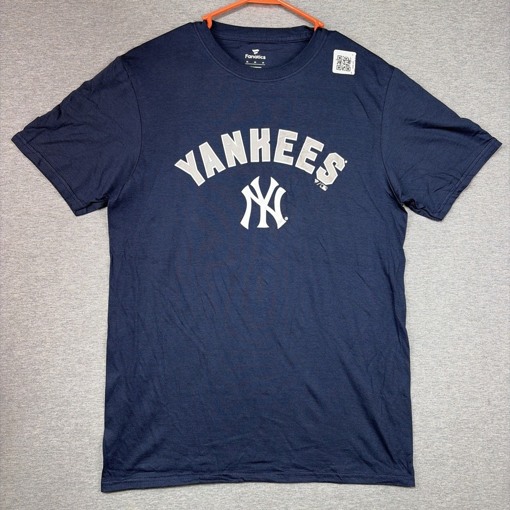 Fanatics New‎ York Yankees T-Shirt MLB Baseball Size M Fanatics Blue NWOT *READ*